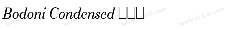 Bodoni Condensed字体转换
